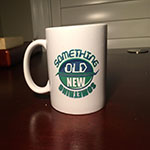 A mug featuring a logo I designed for a podcast I am occaisionally on.